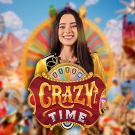 Crazy Time slot logo by Evolution at Ninewin CasinoCrazy Time